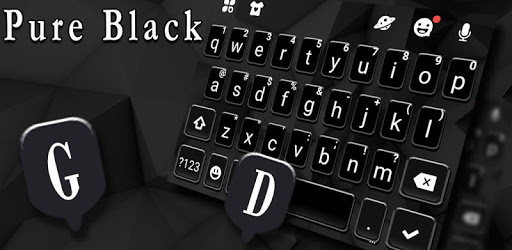 Pure Black Keyboard Theme pc screenshot Pure Black Keyboard Theme pc screenshot