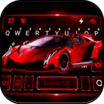 Racing Red Sports Car Keyboard Theme icon