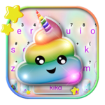 Rainbow Unicorn Poop Keyboard Theme icon
