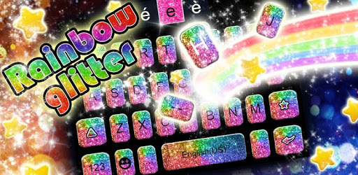 Rainbow Glisten Keyboard Theme pc screenshot Rainbow Glisten Keyboard Theme pc screenshot