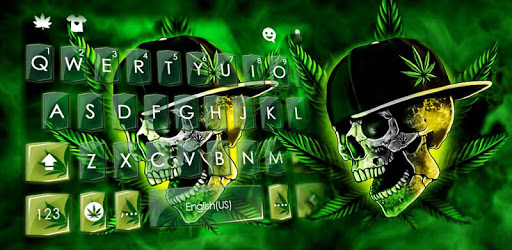 Rasta Weed Skull Keyboard Theme pc screenshot