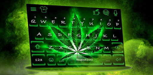 Neon Rasta Weed Keyboard Theme pc screenshot