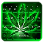 Neon Rasta Weed Keyboard Theme icon