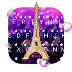 Romantic Paris Night Keyboard Theme icon