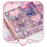 Rose Gold Heart Keyboard Theme icon