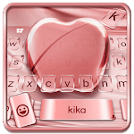 Silk Rose Gold Apple Keyboard for Phone 8 , OS11 icon