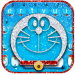 Silver Robot Cat Keyboard Theme icon