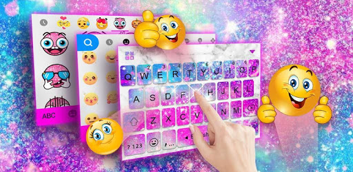 Silver Glitter Galaxy Keyboard pc screenshot Silver Glitter Galaxy Keyboard pc screenshot