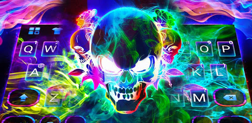 Smoke effect 3D Colorful Skull Keyboard pc screenshot Smoke effect 3D Colorful Skull Keyboard pc screenshot
