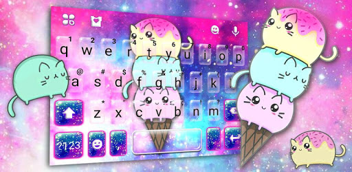 Sparkle Ice Cream Cat Keyboard Theme pc screenshot Sparkle Ice Cream Cat Keyboard Theme pc screenshot