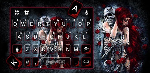 Spooky Skeleton Love Keyboard Theme pc screenshot Spooky Skeleton Love Keyboard Theme pc screenshot