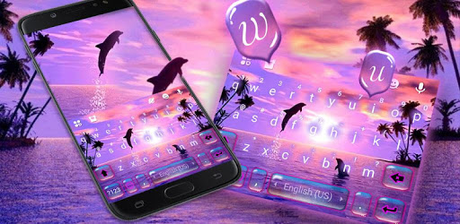 Sunset Sea Dolphin Keyboard Theme pc screenshot Sunset Sea Dolphin Keyboard Theme pc screenshot