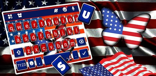 Us Flag Butterfly Keyboard Theme pc screenshot Us Flag Butterfly Keyboard Theme pc screenshot