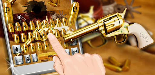 Western Gold Gun Keyboard Theme pc screenshot