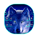 Wild Ice Wolf Keyboard Theme icon
