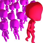 Stickman Crowd in City icon