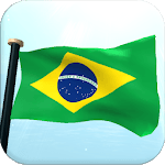 Brazil Flag 3D Free Wallpaper icon
