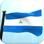 Nicaragua Flag 3D Free icon
