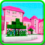 Pink dollhouse games map for MCPE icon