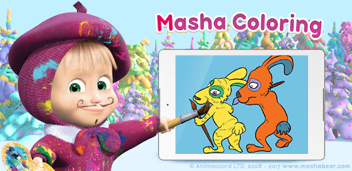 Masha and the Bear: Free Coloring Pages for Kids pc screenshot