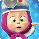 Masha and the Bear: Free Animal Games for Kids icon