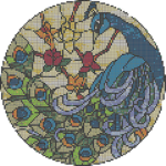 Mandala Pixel Art Coloring Book Color by Number icon
