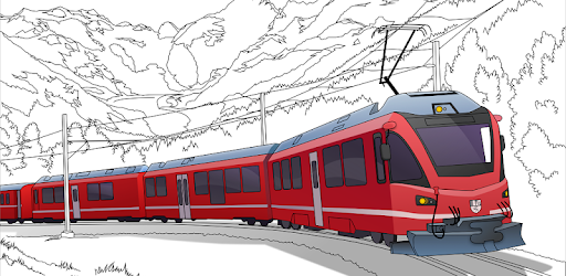 Trains Game Coloring Book pc screenshot