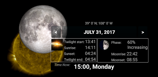 Sun Moon Times pc screenshot Sun Moon Times pc screenshot