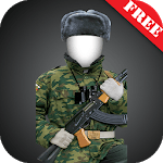 Modern soldier-RU photomontage icon