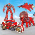 Lion Robot Transform Wars : Super Bike Robot Games icon
