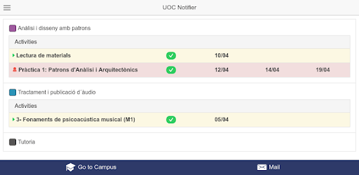UOC Notifier pc screenshot UOC Notifier pc screenshot
