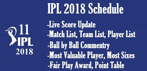 IPL 2019 Schedule pc screenshot IPL 2019 Schedule pc screenshot