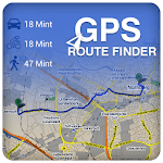 GPS Navigation Route finder icon