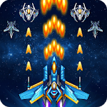 Galaxy sky shooting icon