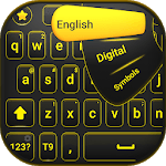 Black and yellow keyboard theme icon