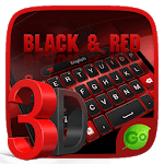 3D Black and Red GO Keyboard Theme icon