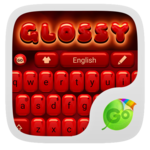 Glossy Red GO Keyboard Theme icon