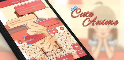 Cute Anime GO Keyboard Theme pc screenshot