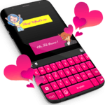 Pink Keyboard For WhatsApp icon