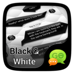 (FREE)GO SMS BLACK&WHITE THEME for pc icon