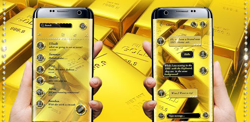 (FREE) GO SMS GOLDⅡ THEME pc screenshot (FREE) GO SMS GOLDⅡ THEME pc screenshot