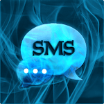Blue Smoke Theme GO SMS PRO icon