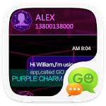 GO SMS PRO PURPLE CHARM THEME icon