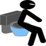 Toilet flush icon