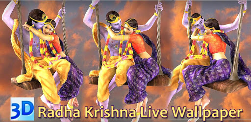 3D Radha Krishna Jhulan Live Wallpaper pc screenshot