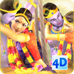 3D Radha Krishna Jhulan Live Wallpaper icon