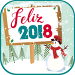 Happy New Year 2018 in Spanish icon
