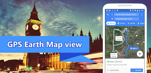 Earth Map Live : GPS Tracking - Voice Navigation pc screenshot