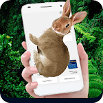Rabbit in Phone Cute Joke icon