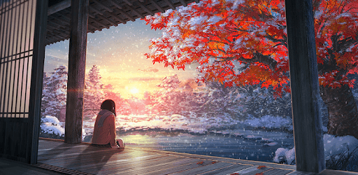 Anime Girl Winter Sunset LWP pc screenshot Anime Girl Winter Sunset LWP pc screenshot